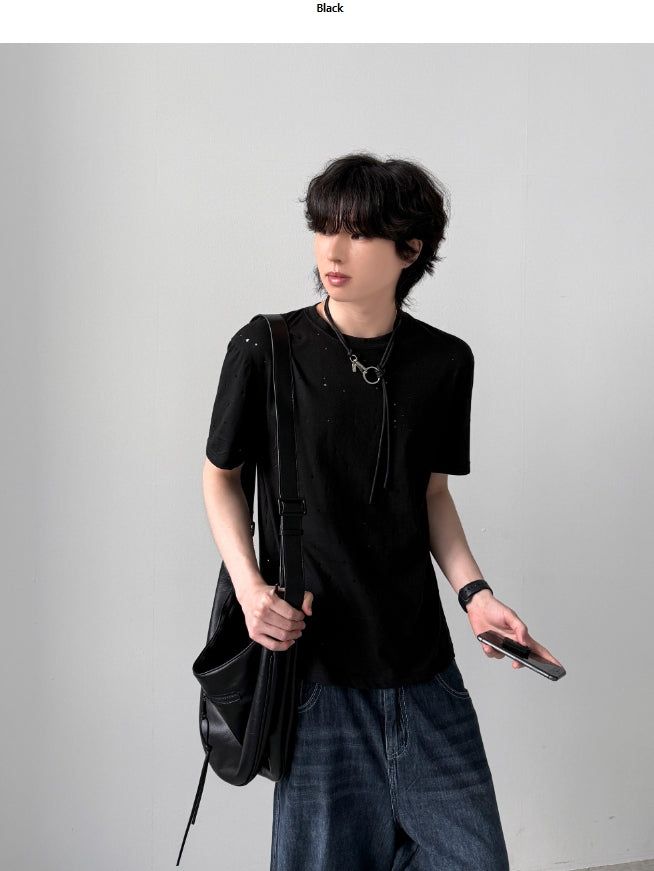 YOURNUS（ユアナス）の「Arni Punching Half Sleeve（Tops）」