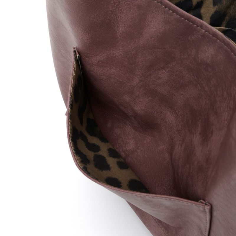 Inner leopard artwork bag [Mauve]