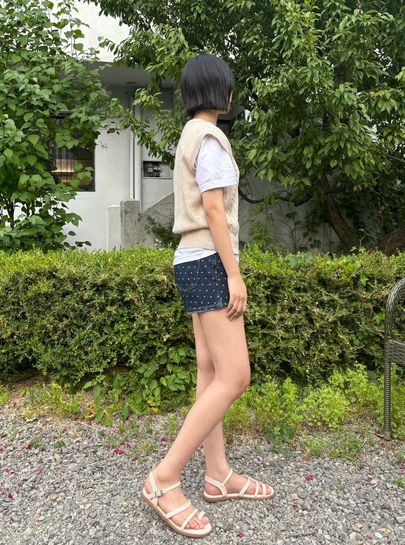 DARK BLUE DOT DENIM PANTS code 21100