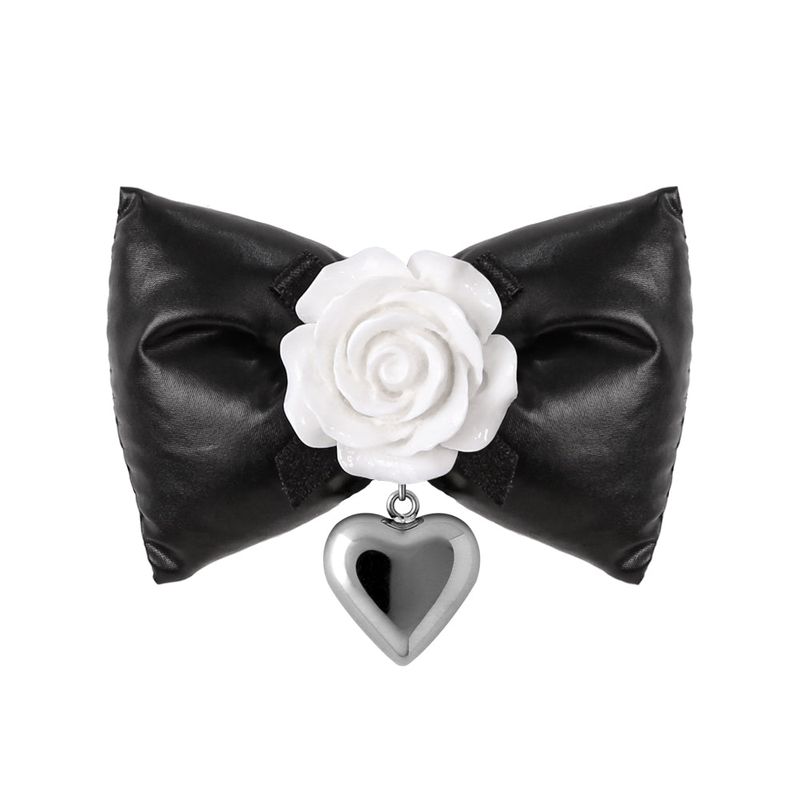 mellotory（メロートリー）の「ROSE PADDED RIBBON PIN (BLACK)（Hair Accessories）」