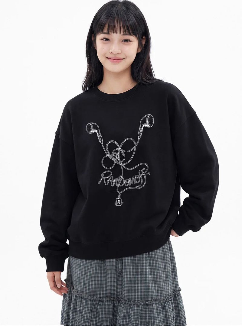 TANGLED EARPHONE SWEATSHIRT (3color)