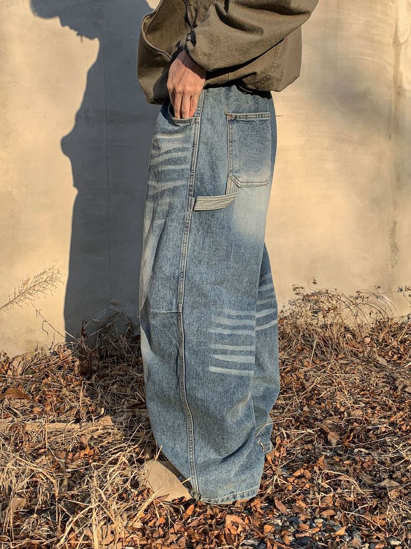 Mile Wash Carpenter Banded Denim