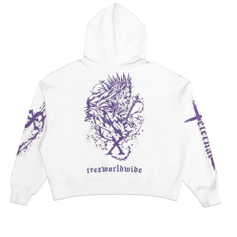 TREZ DECADE X KING HOODIE - WHITE