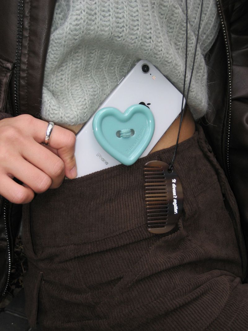 [Formica] Mint Choco Button tok (Heart), Mag safe