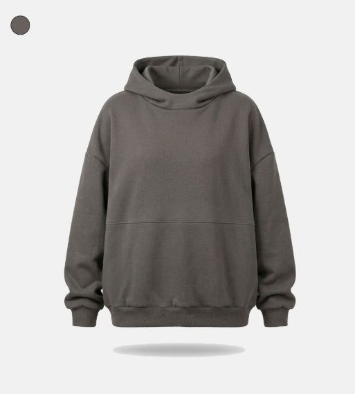 High-neck cut-off hood zip-up