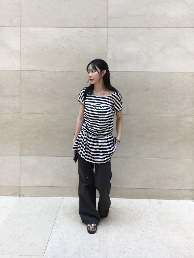 Maxi-Mix Bootcut string Elastic-Waist Pants (3c)