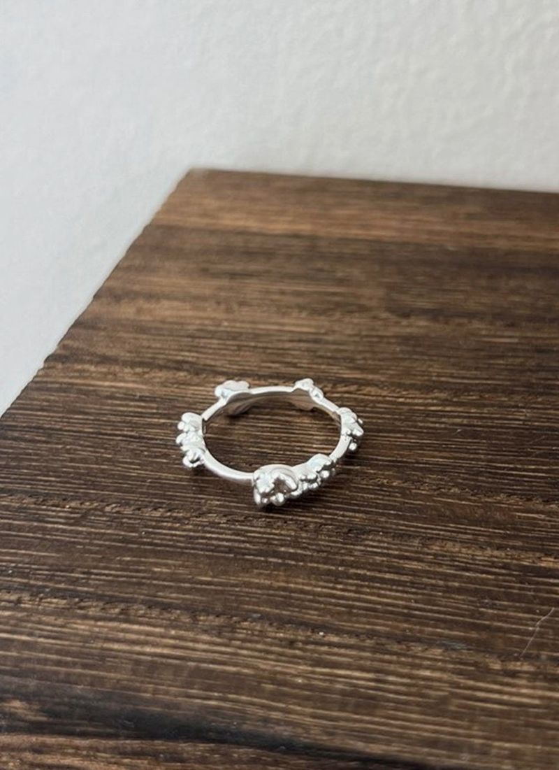 Poin flower ring • silver925