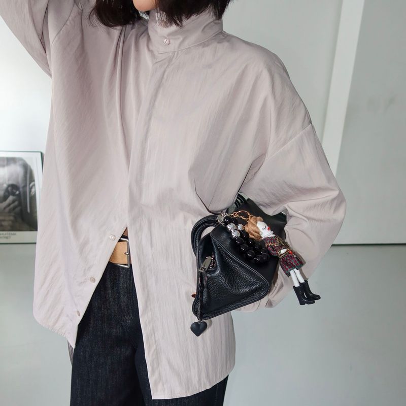 String High Neck Shirt -3colors