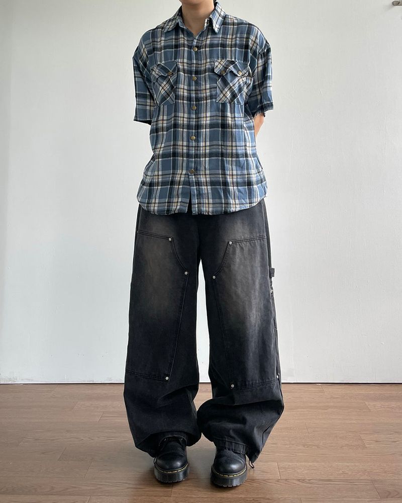 Leaf Double Knee Denim Pants