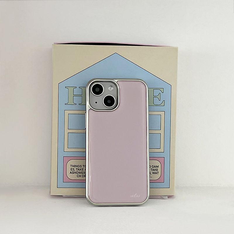 allthesamestudio(オールザセイムスタジオ)の「misty lilac epoxy silver bumper case(Smartphone Accessories)」