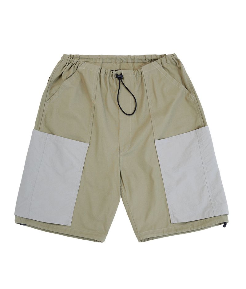 BERMUDA DRAWSTRING PANTS_KHAKI