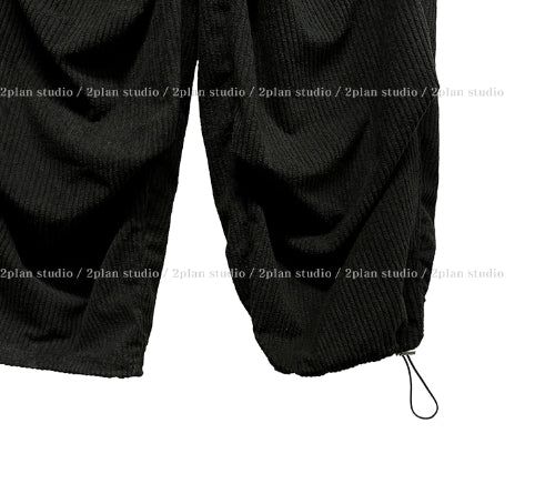 Melty Rivet Corduroy Wide Pants