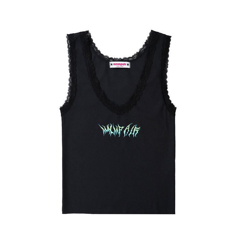 MNMPAIR(ミニマルペア)の「METAL LOGO TOP BLACK(Tops)」