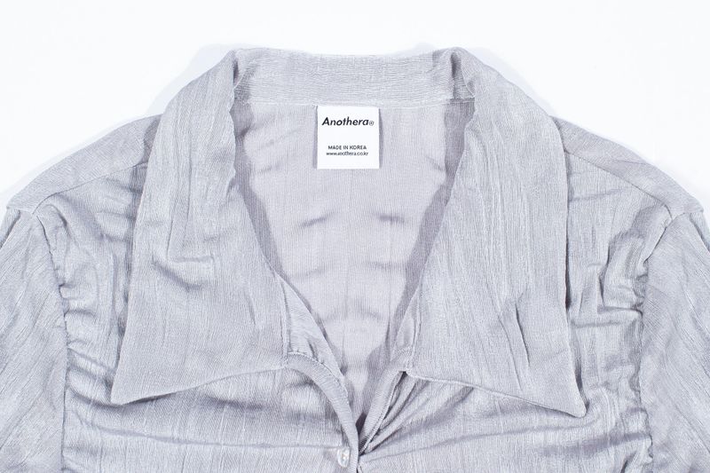 SPANDEX SLIM SHIRT (Light Gray)
