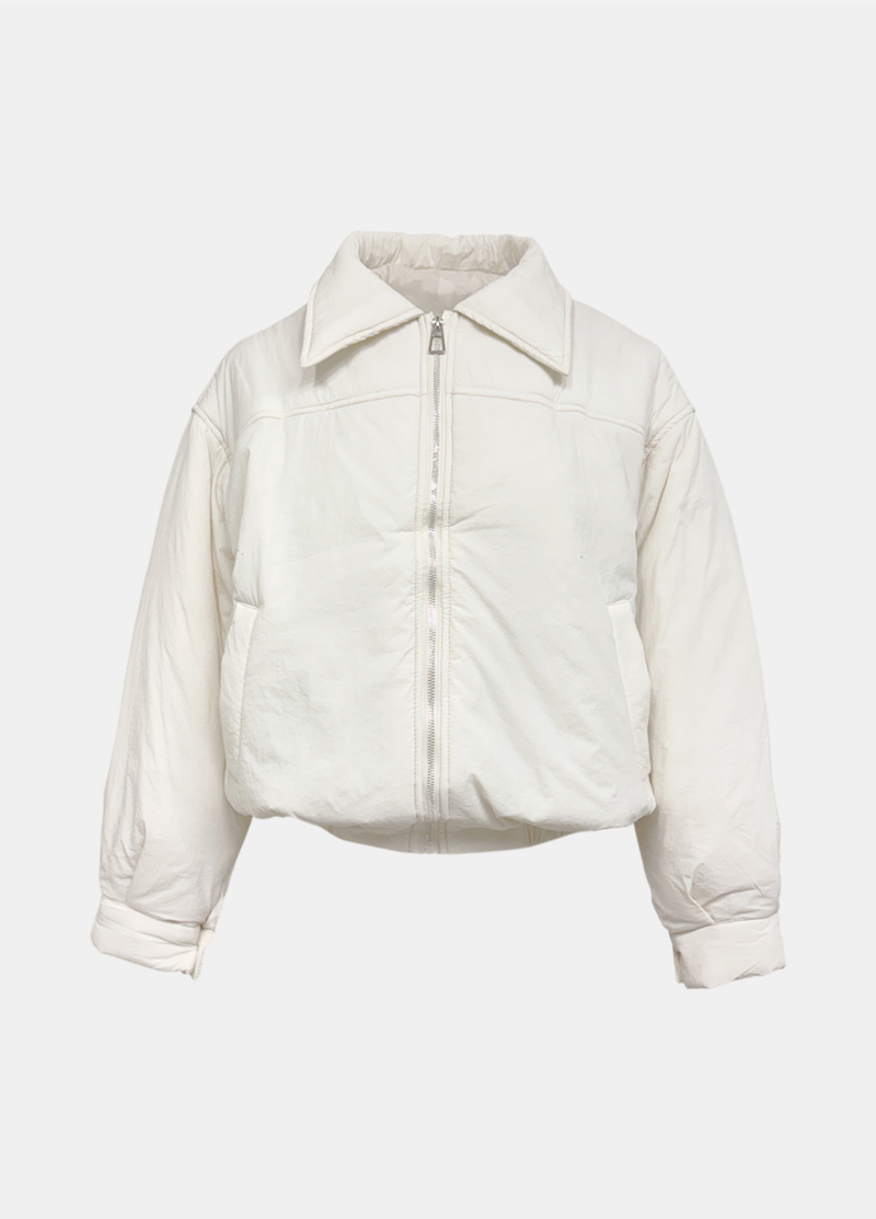 Aileen Light Collar Padded Jumper