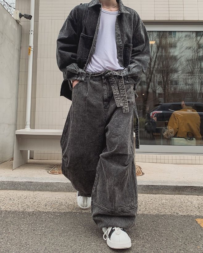 East Belted Denim Jacket