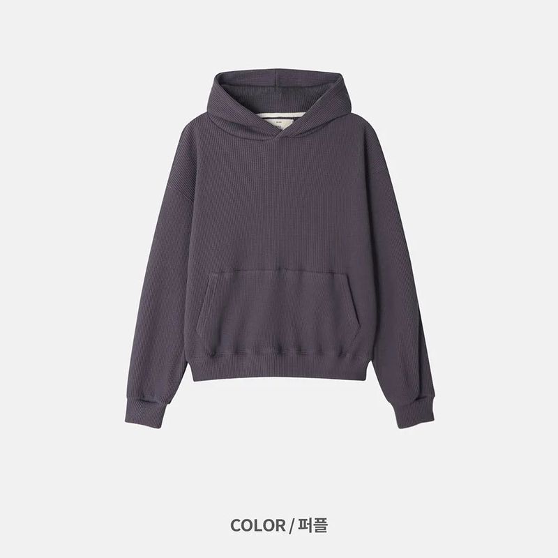 waffle crop hoodie