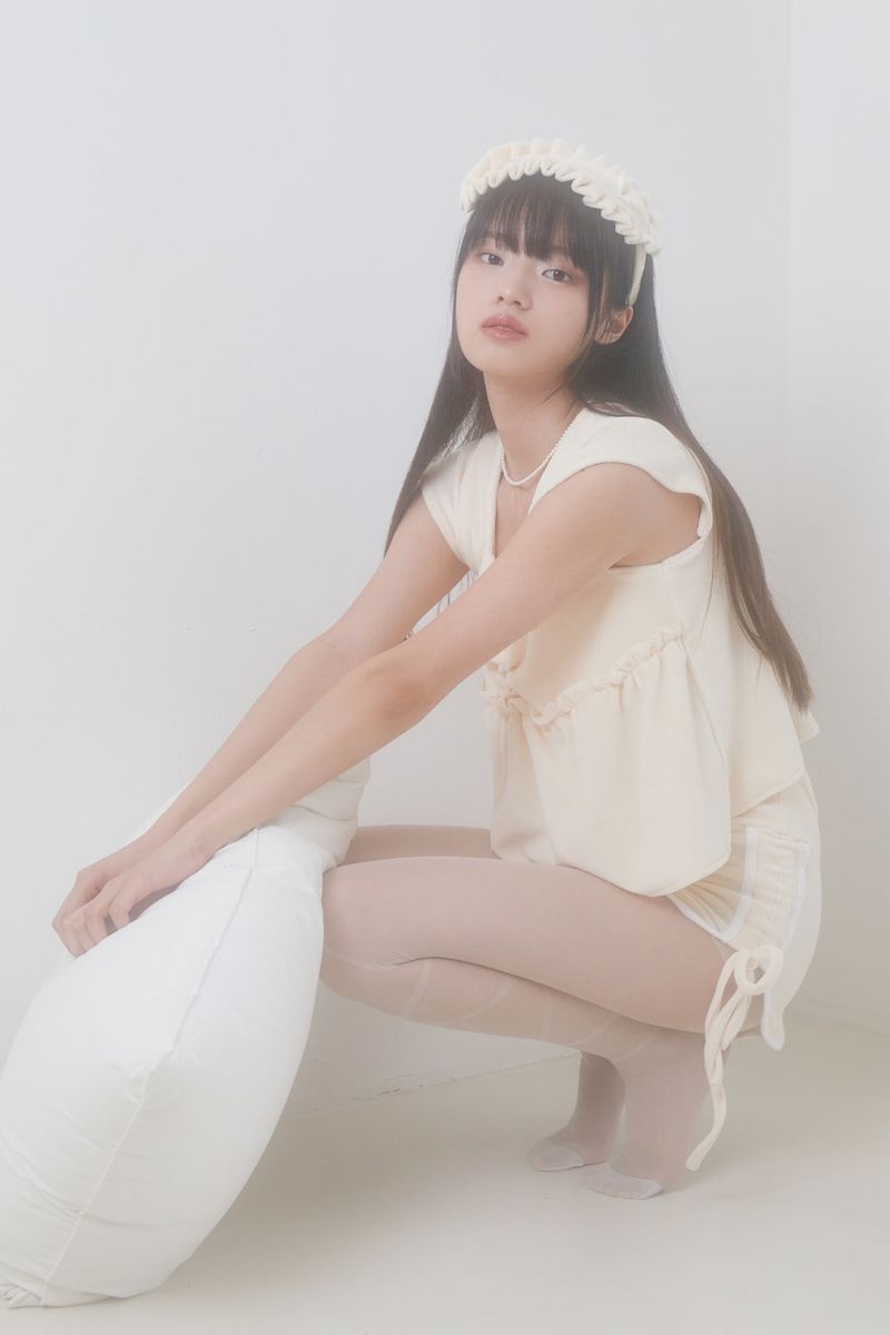 VELVET PAJAMA TOP (IVORY)