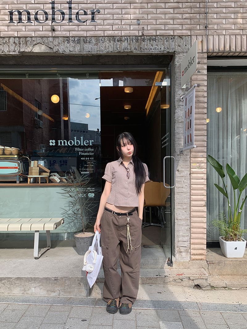 ZIPPER WIDE TROUSER PANTS (3C)