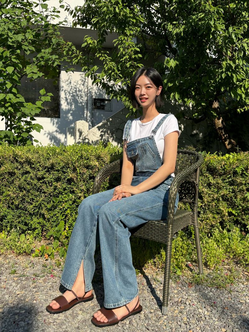 INCISION OVERALL DENIM PANTS code 21103