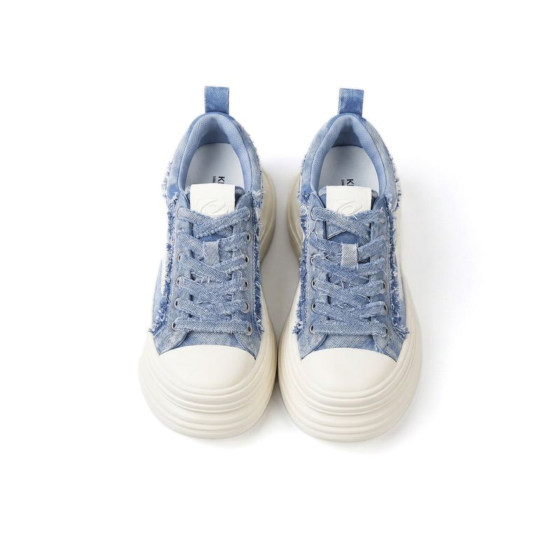 KILLWINNER away from the fire series canvas shoes blue height thick-soled casual shoes couple model