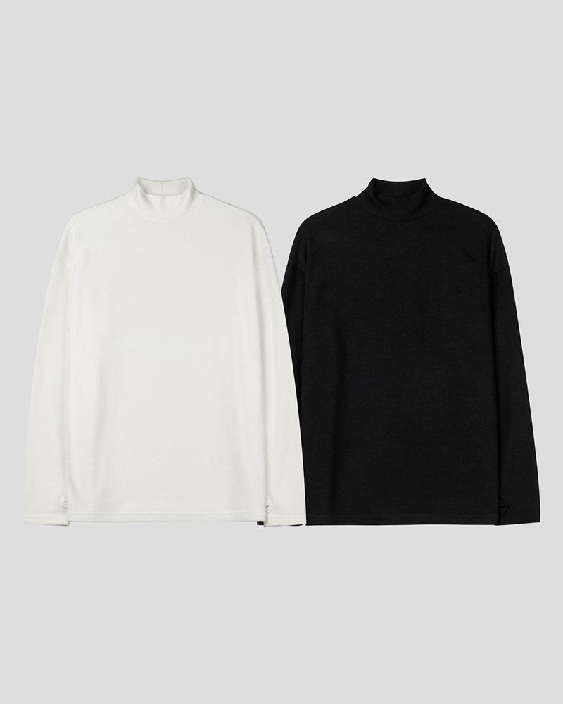 Shadow Fleece Warmer Half Neck T-Shirt