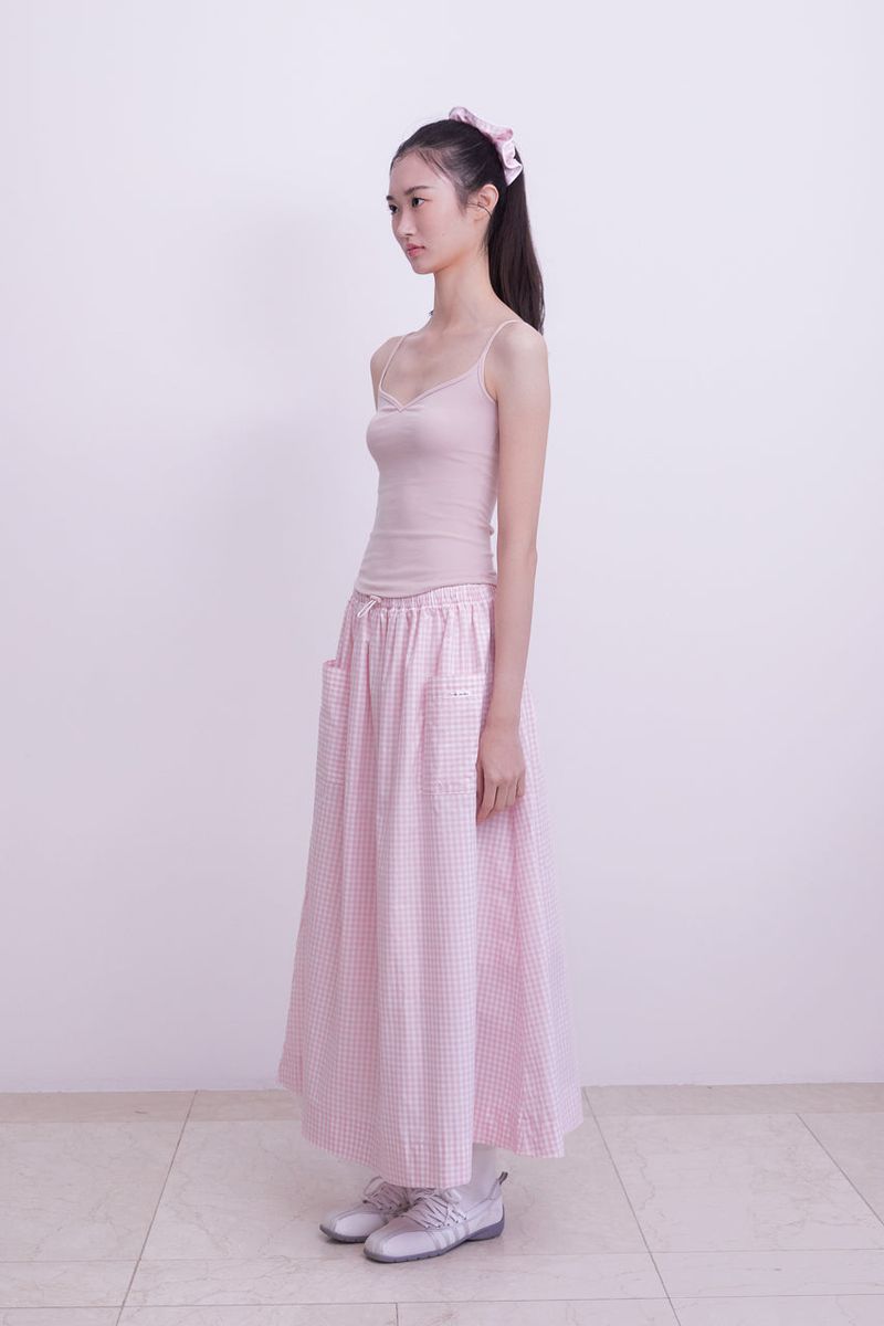 Sweet heart neck Camisole (PINK)