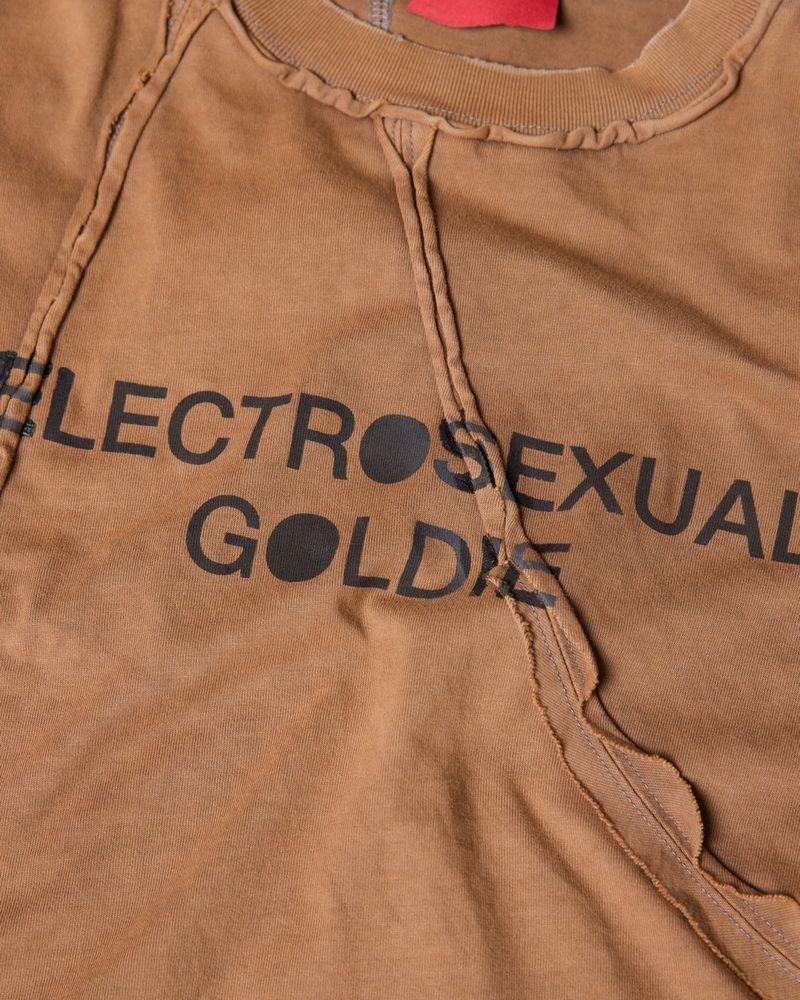 ELECTRO WASHED BROWN TSHIRT