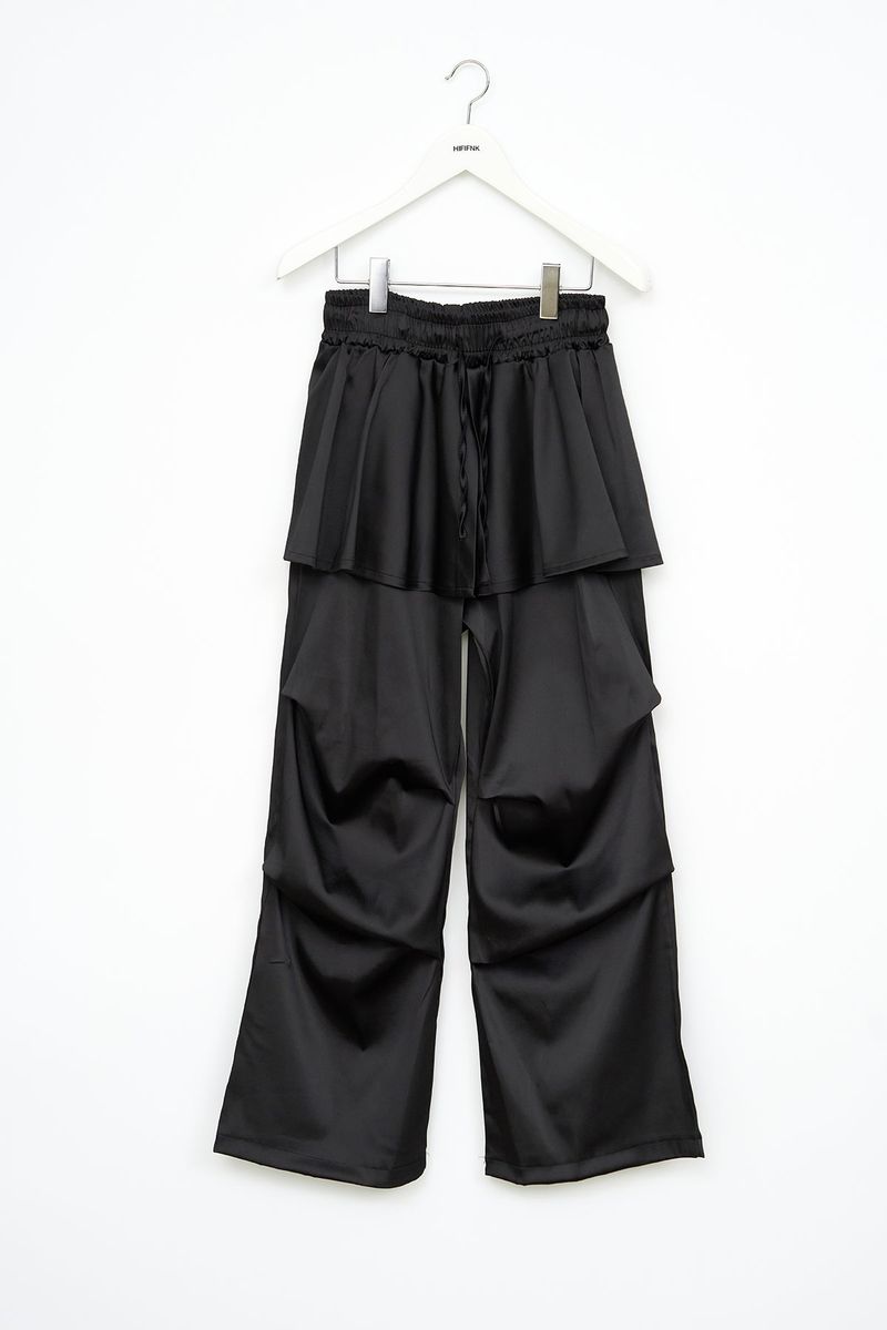 (W) Flow Satin Skirt Pants (2color)