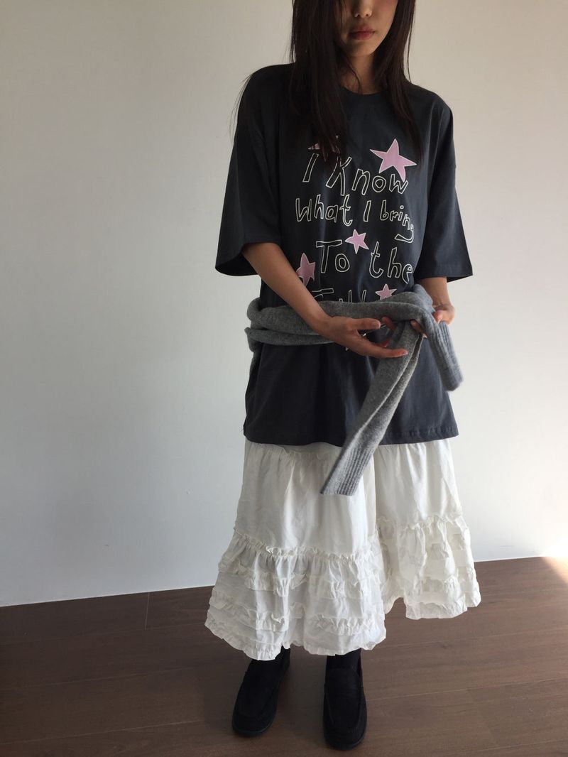 Yacht Frill Tiered Skirt (1color)