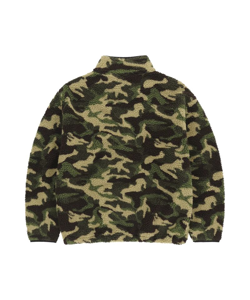 CAMO FLEECE JACKET_GREEN