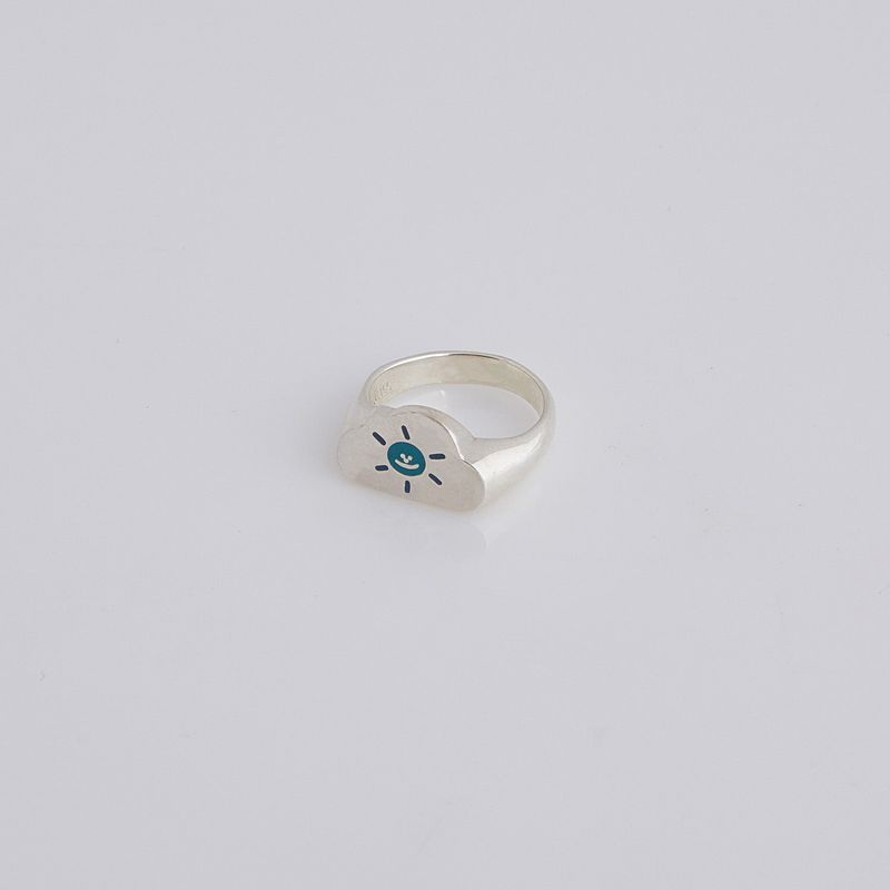happy fluffy cloud ring