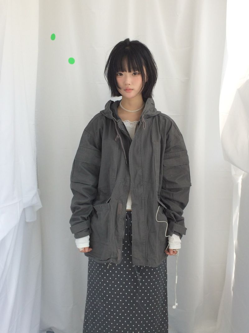 ner.ui.bin（ノエビン）の「ビンテージポケットハーフボンバージャケット（ジャケット/アウター）」