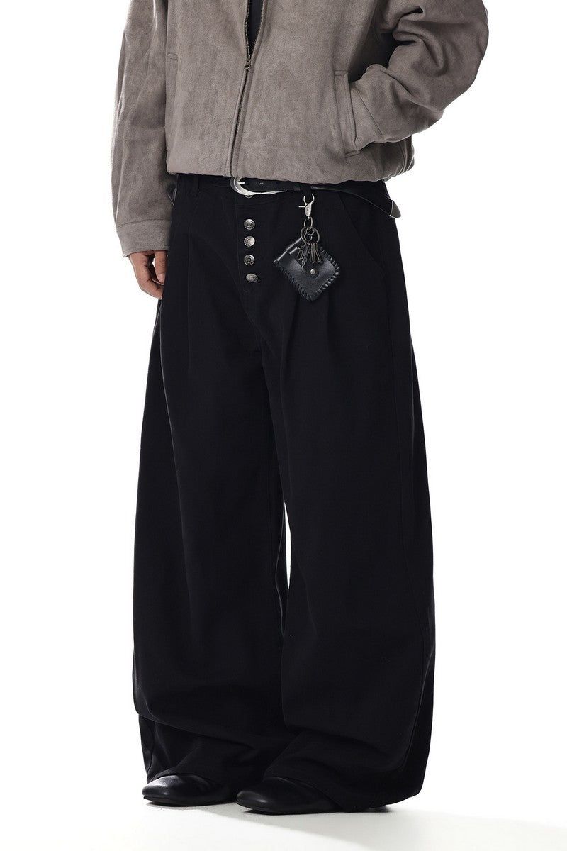 Five-Buttons Curved Jeans