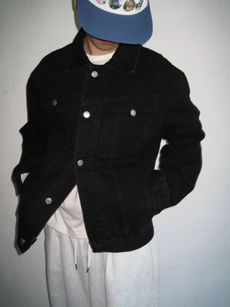 [UNISEX] ベーシッククロッピードデニムジャケット(3 Sizes, 4 Colors)