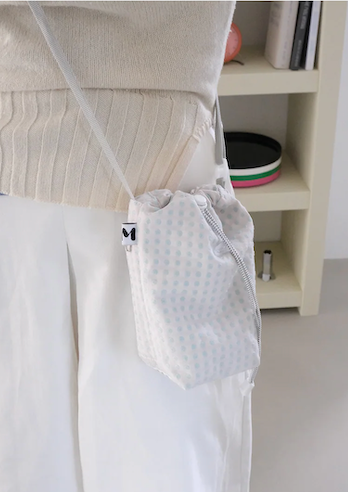 2Pockets Mini Bag Ivory Dot