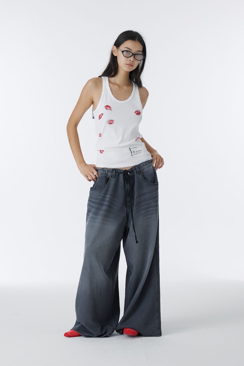 KISS MARK TANK TOP (WHITE)