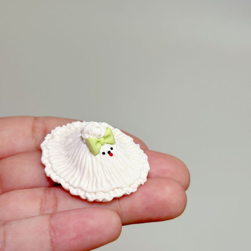 千金わんちゃんのオブジェ(グリーンリボン)