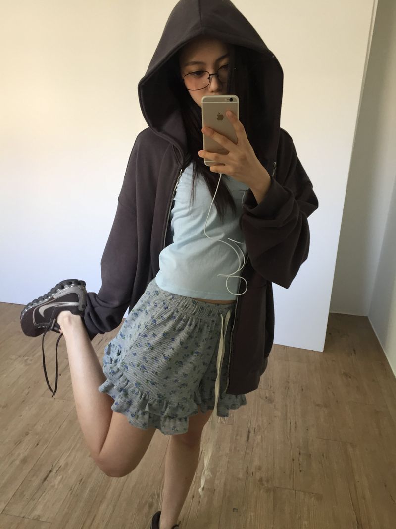 Floral Frill Shorts (2color)