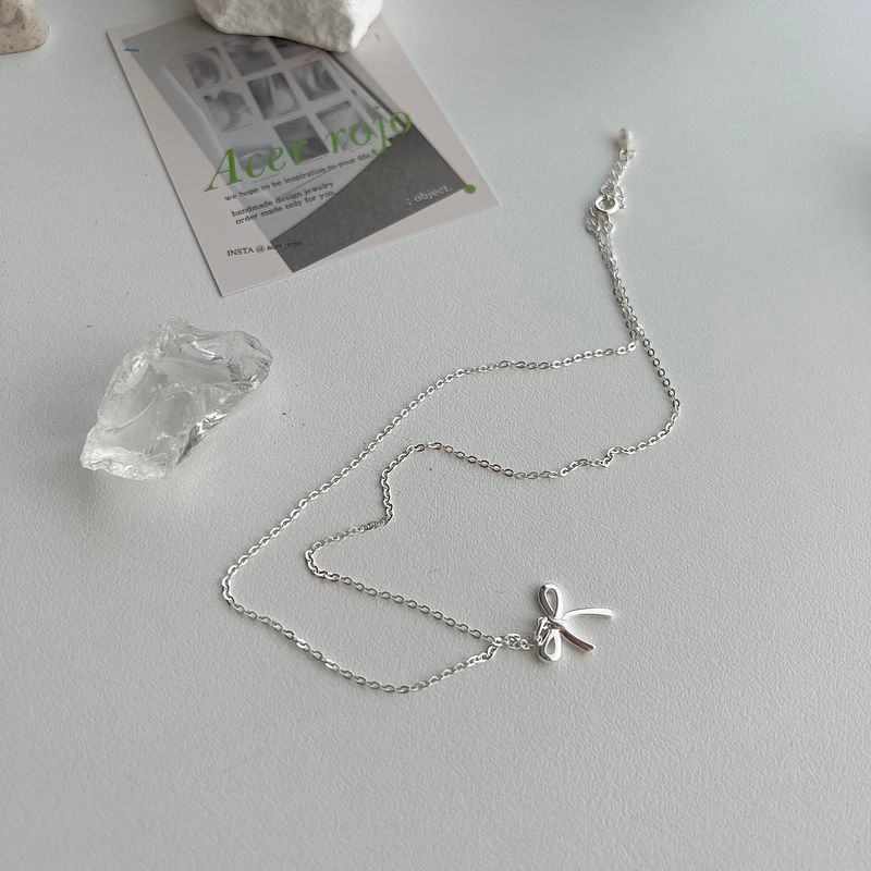 rri Ballet Core Silver 925 Silver Ribbon Fresh Pearl Two Way Guest Look Necklace