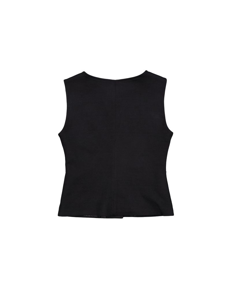 Button vest [Black]