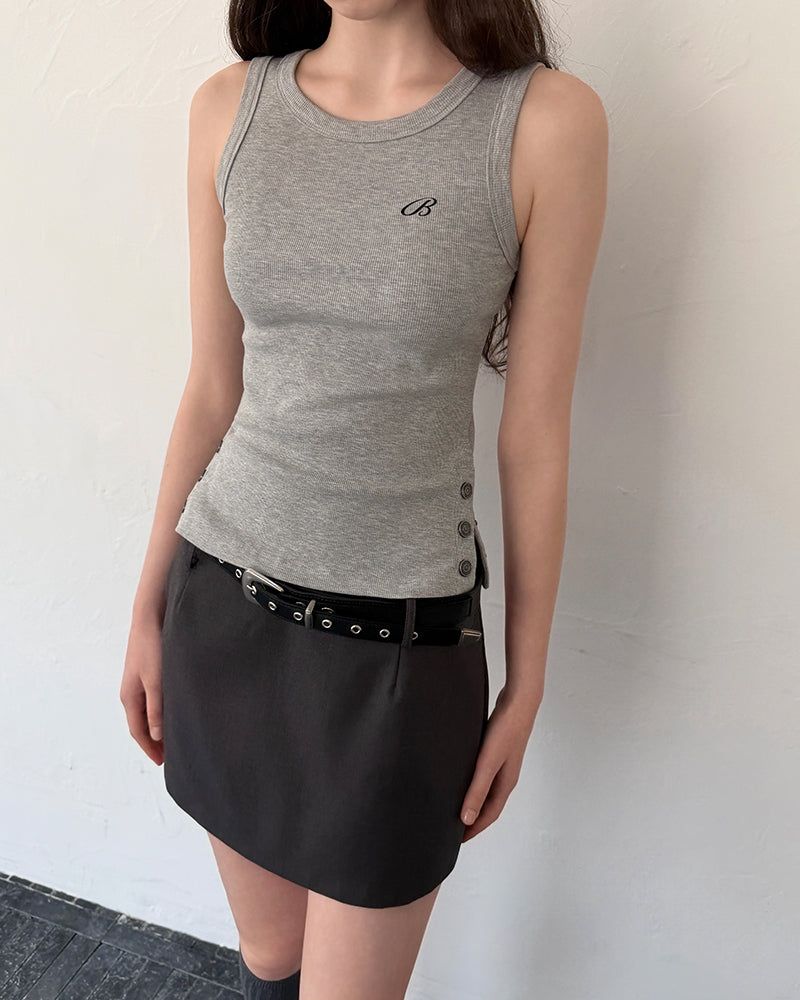 [ORIGINAL] Aeteul Snap Slit Sleeveless