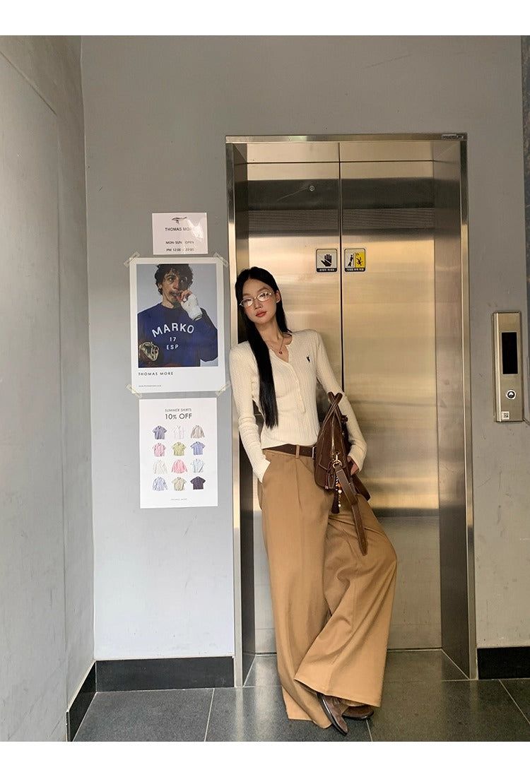 Super Pintuck Wide Cotton Pants