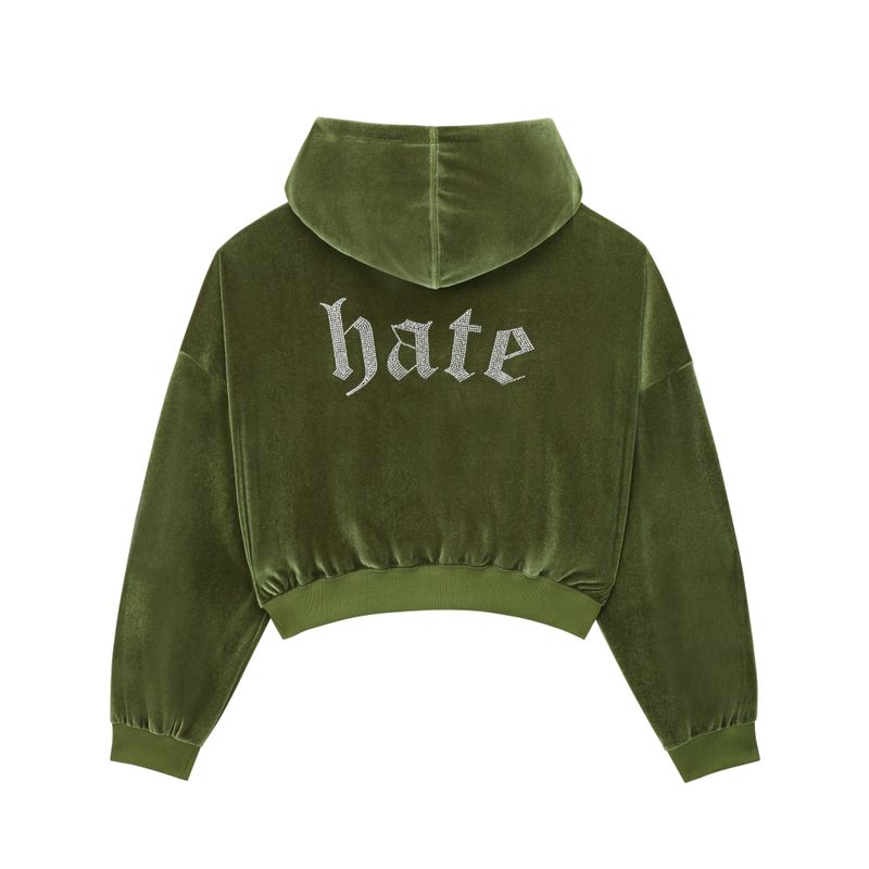 CLUT STUDIO(クラットスタジオ)の「0 3 HATE Velvet Hoodie - KHAKI(Tops)」