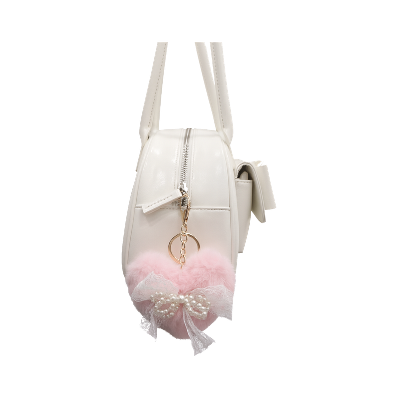 SWEET RIBBON HEART KEYRING