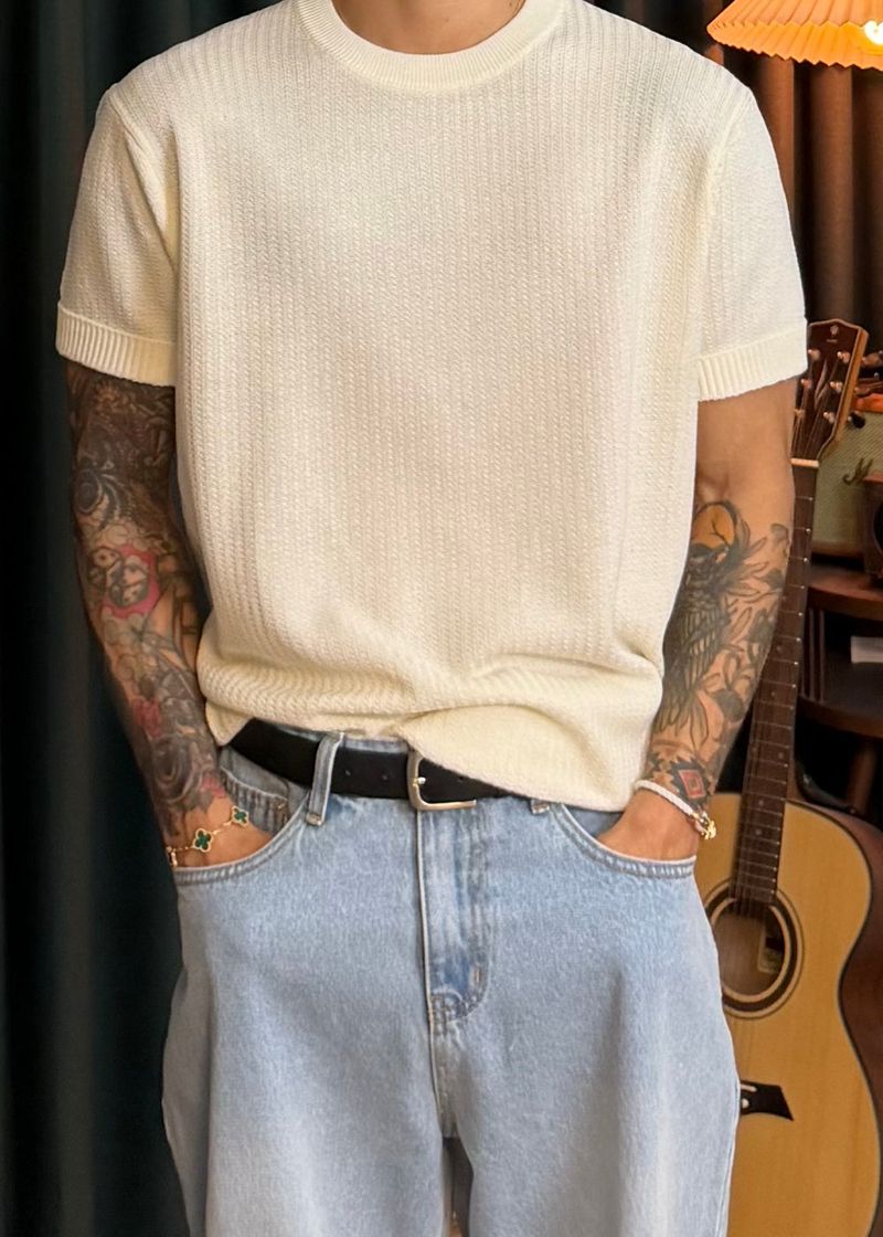Linen Round Washable Knit 6COLOR