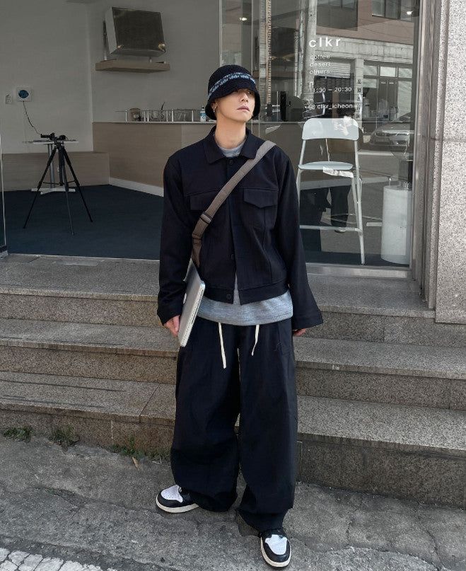 No.9180 woolen set-up trucker JK