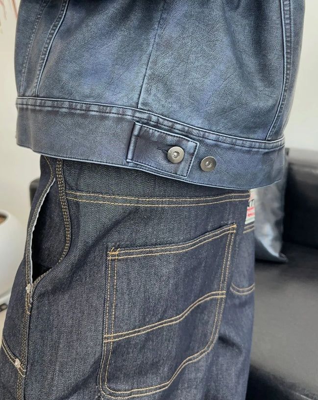 Garment Leather Tracker Jacket