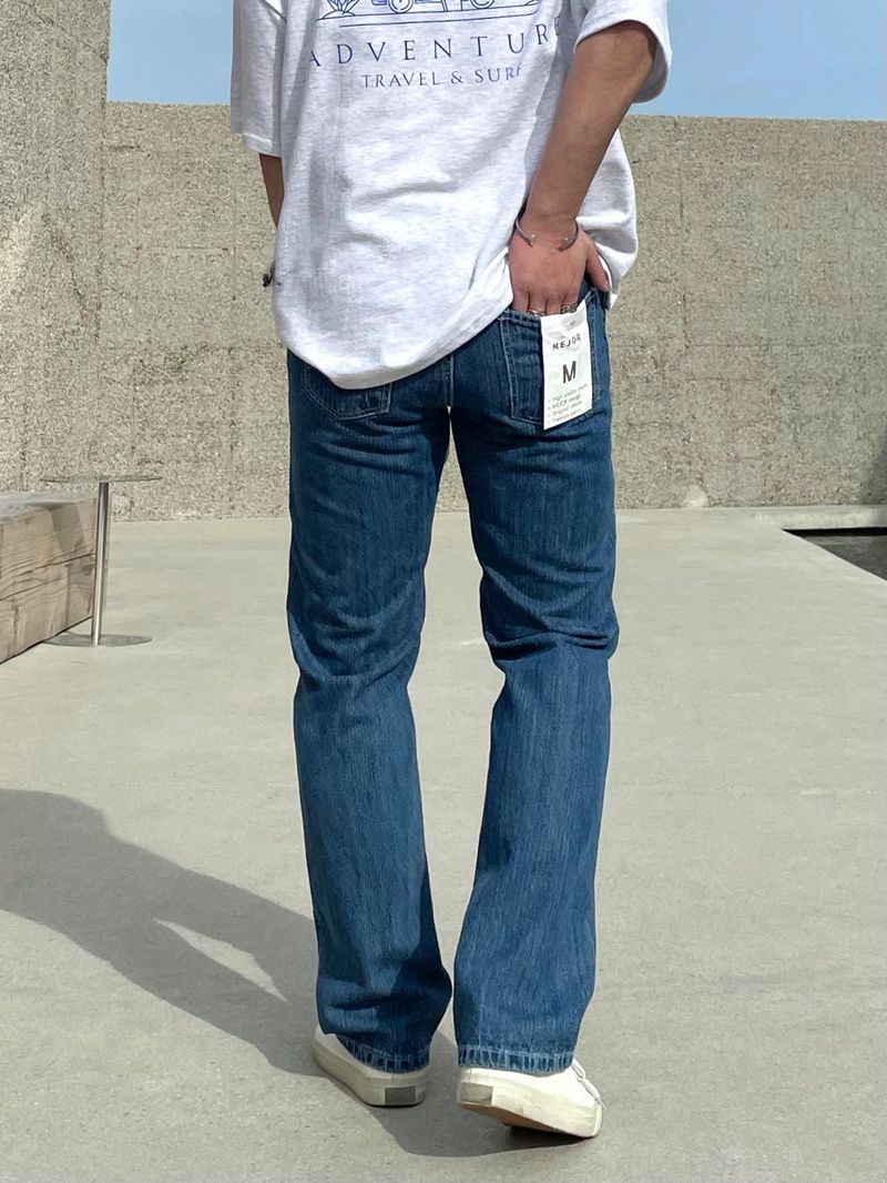 MASION SLIVE DENIM PANTS(ONE COLOR)