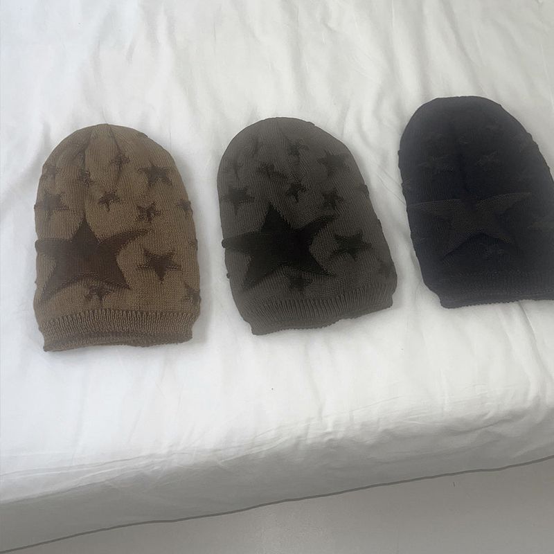 Corem star knit long beanie